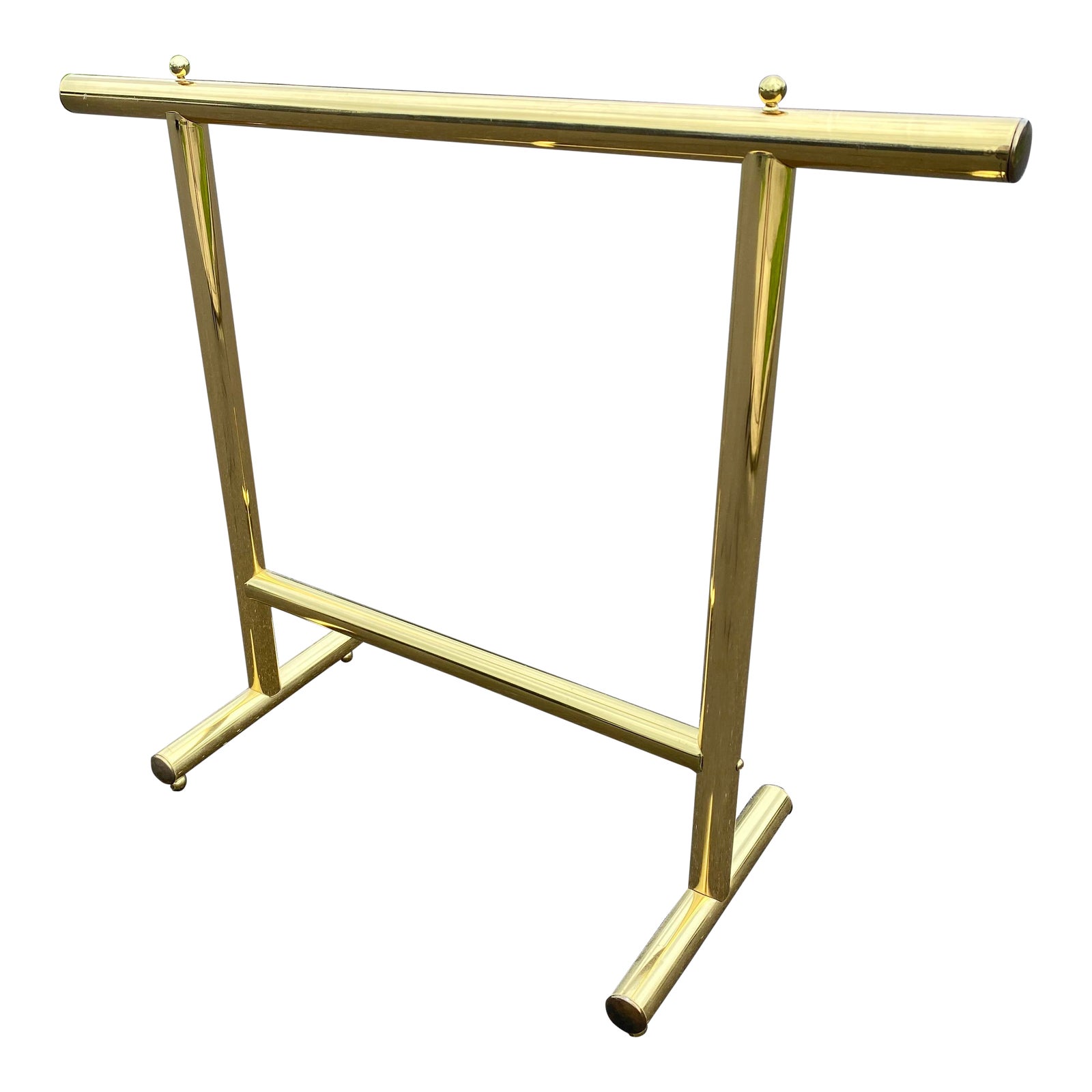 Vintage Italian Brass Quilt Blanket Rack Chairish