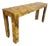 Vintage U-Legged Burl Wood Console Table For Sale
