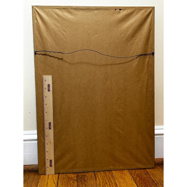 Pair of Kiyoshi Saito Mid-Century Japanese Woodblock Prints - Plowing the Field & Pagoda, Framed For Sale - Image 14 of 14