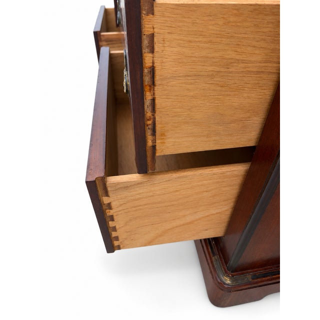 1970s National Mt. Airy Campaign-Style Nightstands — Pair For Sale - Image 10 of 11