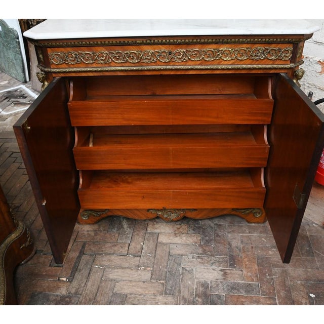 Napoleon III Kingwood Cabinet with Sevres Plaques Chest, 1860 For Sale - Image 14 of 18