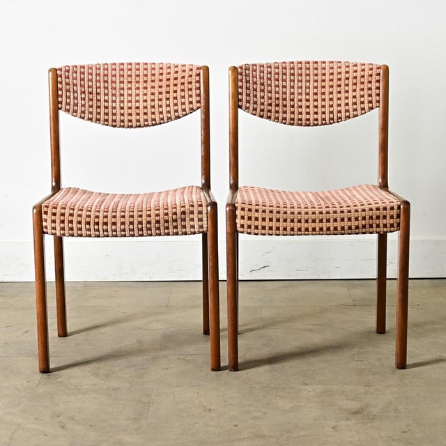 Late 20th Century French Vintage Midcentury Dining Chairs Set of 6 For Sale - Image 10 of 15