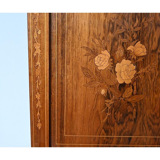 Small Charles X Style Writing Cabinet, 19th Century For Sale - Image 9 of 18