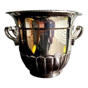 Frank Hawker Vintage Fine Silver Plate Champagne Bucket With Handles