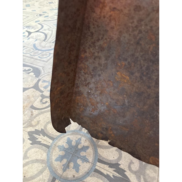 Vintage Wooden and Metal Grain Scoops, 1920s, Set of 2 For Sale - Image 3 of 10