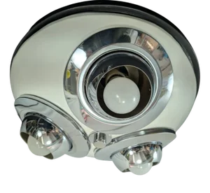 Italian Chromed Metal Ceiling Light with Adjustable Spots, 1970s