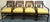 Vintage set of four target back style armchairs inspired by the Elinor McGuire style chairs from the 1960's. They're made...