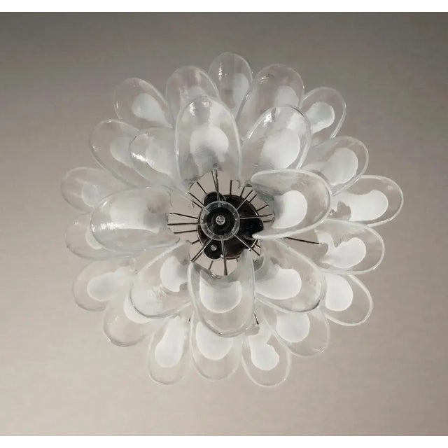 Italian Murano Chandelier – 26 Glass Petals Swallow For Sale - Image 11 of 11