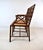 Faux Bamboo Settee With Leather Cushion, Tortoise Shell Finish For Sale - Image 11 of 15