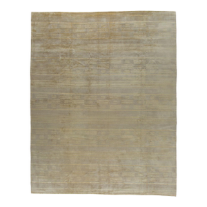 Late 20th Century Wool Silk Modern Tibetan Rug
