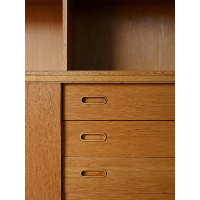Vintage Scandinavian Oak Bookcase, 1960s For Sale - Image 6 of 8