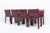 Cassina Cab 412 Bordeaux Red Chair Set by Mario Bellini for Cassina, 1990s, Set of 8 For Sale - Image 4 of 17