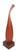 Mid Century organic sculpture of solid teak, an a rectangular mahogany plinth base. This elegant piece is in excellent,...