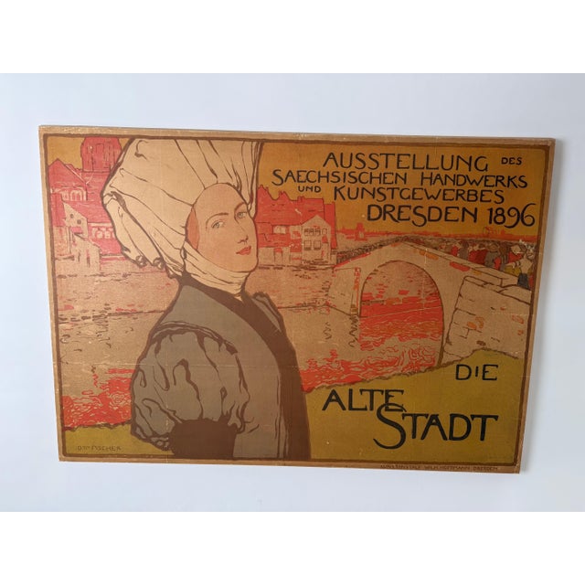 This large Art Nouveau poster is one of the few surviving examples and, dating from 1896, is one of the earliest. The...