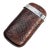 Handsome English Antique Victorian Leather Sterling Silver Cigar Case Holder For Sale