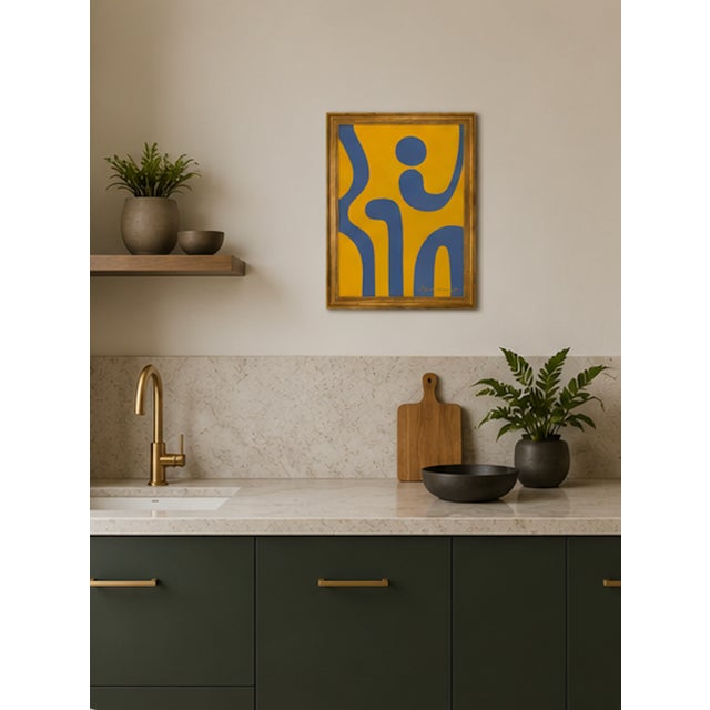 Golden Rhythm No. 2 by Bryan Boomershine is a bold contemporary abstract composition that balances movement, simplicity,...