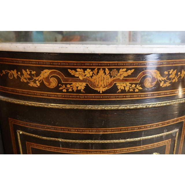 19th Century Inlaid Corner Cabinets, Set of 2 For Sale - Image 5 of 13