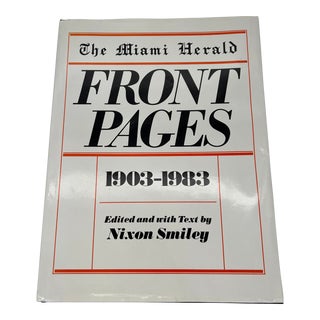 Miami Herald Front Pages Vintage Coffee Table Book For Sale