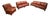 Hancock & Moore Red Leather 3-Piece Living Room Set – Pair of Sofas & Matching Tufted Recliner For Sale