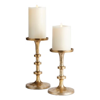 Abacus Petite Candle Stands, Set of 2 For Sale
