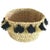 Moroccan Navy and Gold Tassel Small Basket For Sale - Image 4 of 4