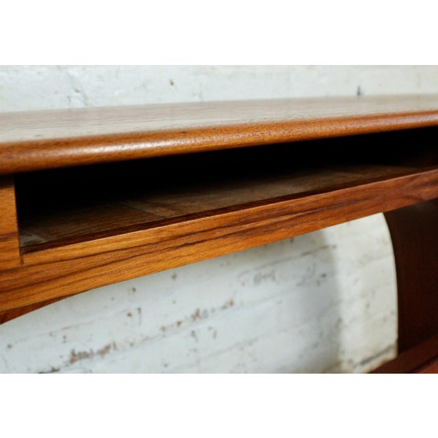 Wood Vintage Teak Console Table For Sale - Image 7 of 10