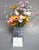 Glass Laura Ashley Permanent Botanical Arrangement in Lavender Glass Vase For Sale - Image 7 of 8
