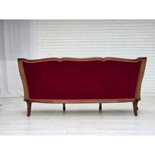 Danish 3-Seater Sofa in Velour, Ash and Mesh, 1950s For Sale - Image 14 of 18