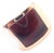 Cartier Santos Dumont Bull's Eye Quartz Rose Gold Ring, Size 7.25 For Sale