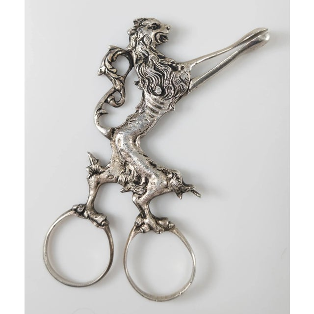 19th Century South German 800 Silver Sugar Tongs With Lion Rampant For Sale In New York - Image 6 of 8