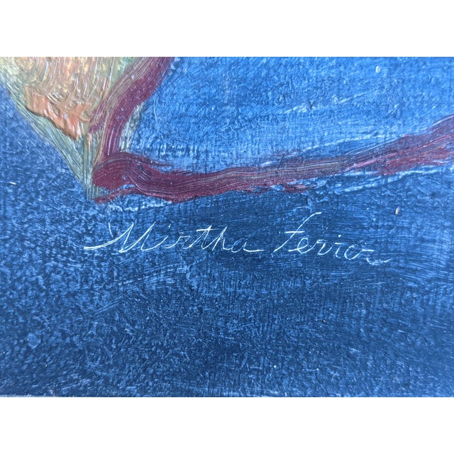 Textile Vintage Original Apple Still Life Painting Signed For Sale - Image 7 of 14