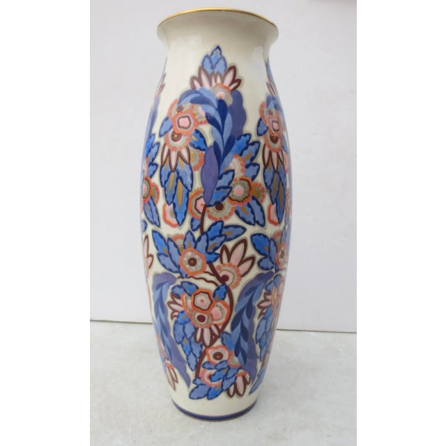 Manufacture de Sevres Sevres Porcelain Vase -Art Deco by G Blaise 1925 Art Deco For Sale - Image 4 of 6