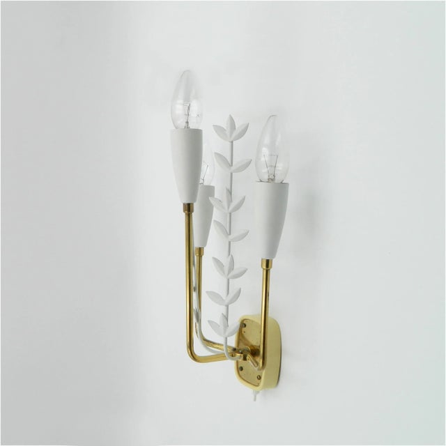 Metal Vintage Wall Lamp by Rupert Nikoll, 1950s For Sale - Image 7 of 9