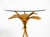 Mid-Century Florentine Gilded Side Table with Large Leaves and Glass Top, 1960s For Sale - Image 11 of 18