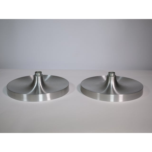Space Age Metal Ceiling Lamps, 1970s, Set of 2 For Sale - Image 4 of 12