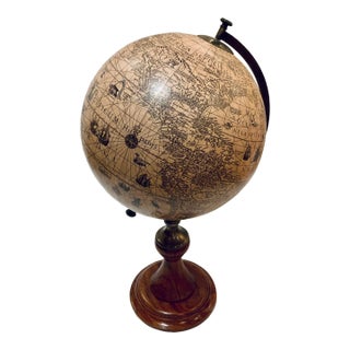 Contemporary Hondius Vintage Style Globe For Sale