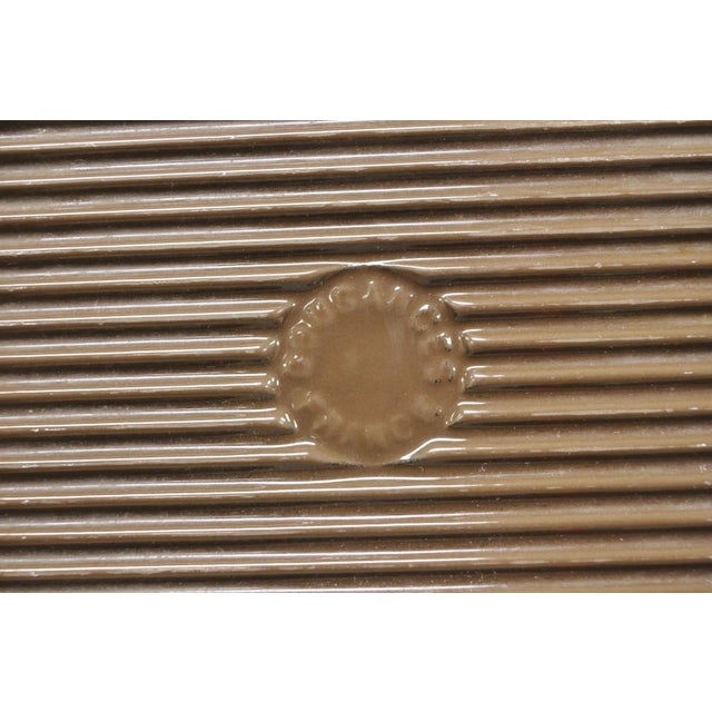 Vintage Cousances France Enameled Cast Iron Dutch Oven Pot Chocolate Brown # 22 For Sale - Image 16 of 17