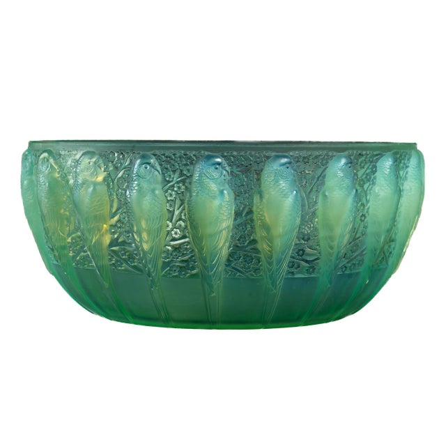 Green Parruches Cup in Peppermint by René Lalique, 1931 For Sale - Image 8 of 8