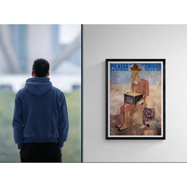 Picasso der zirkus – 1978 original vintage exhibition poster by pablo picasso – modern – 84.1 x 59.4 cm a1 this original...