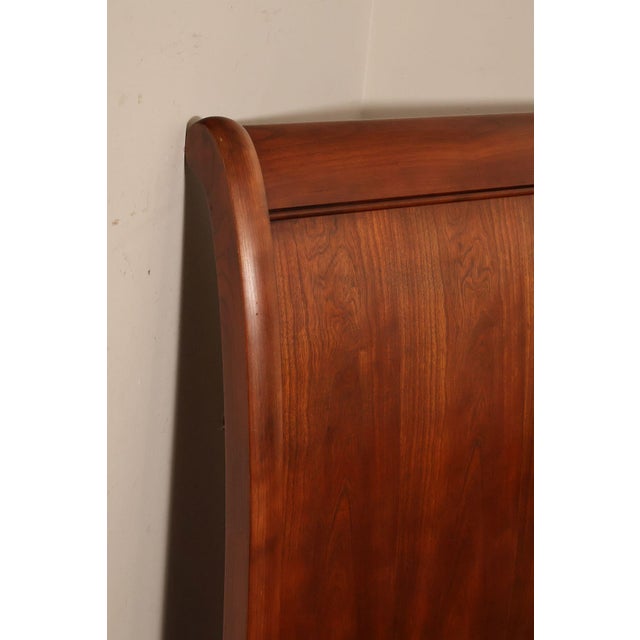 Stickley Cherry Sleigh Queen Bed For Sale - Image 10 of 18