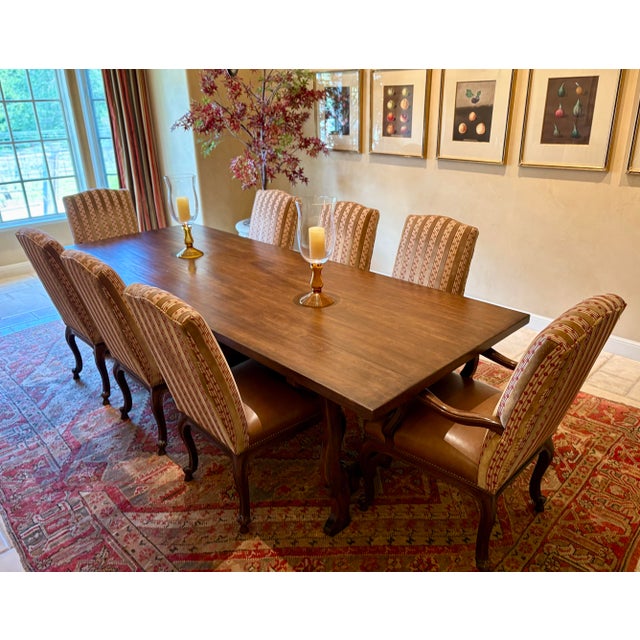Gorgeous custom-made table, lightly used over the years and has a special bar top for extra durability. No leaves or...
