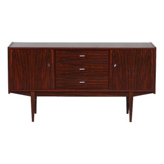 Rosewood Sideboard with 3 Drawers and 2 Cabinets, Denmark, 1960s For Sale