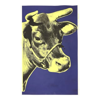 Andy Warhol Cow (Yellow and Blue) 1971 Factory Additions For Sale