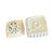 Vintage Blue and White Porcelain Rose Trinket Box Spaghetti Detail For Sale - Image 4 of 5