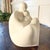 Ivory Vintage Marc Belgian Stone Sculpture – Abstract Seated Figure For Sale - Image 8 of 8