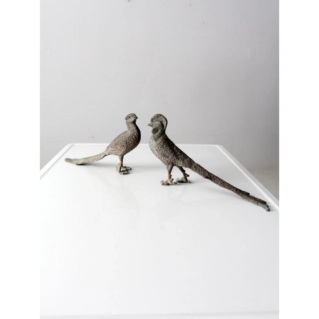 Mid-Century Pheasant Figurines Pair For Sale - Image 4 of 11