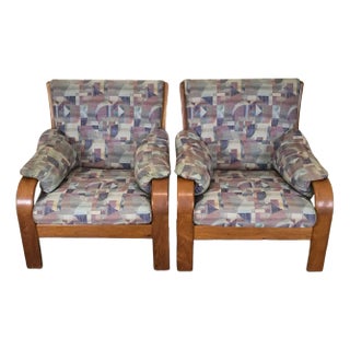 Set of Mid-Century Teak Easy Chair by Olsen & Laursen, Denmark For Sale