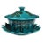 Ceramic Green Polychrome Majolica Ceramic Serving Tureen Set California Pottery - Mid 20th Century For Sale - Image 7 of 7