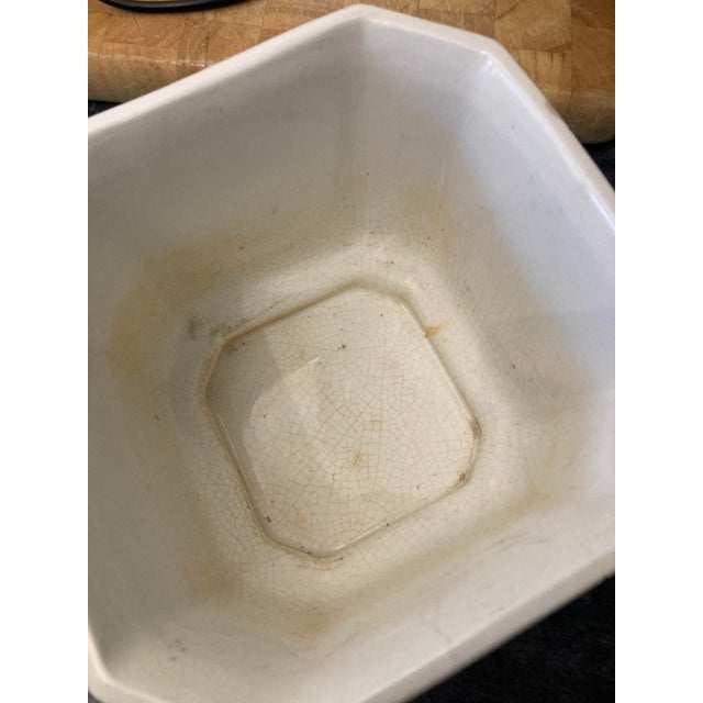 Italian Ceramic Cachepot Planter with Dragonfly Design For Sale - Image 4 of 9