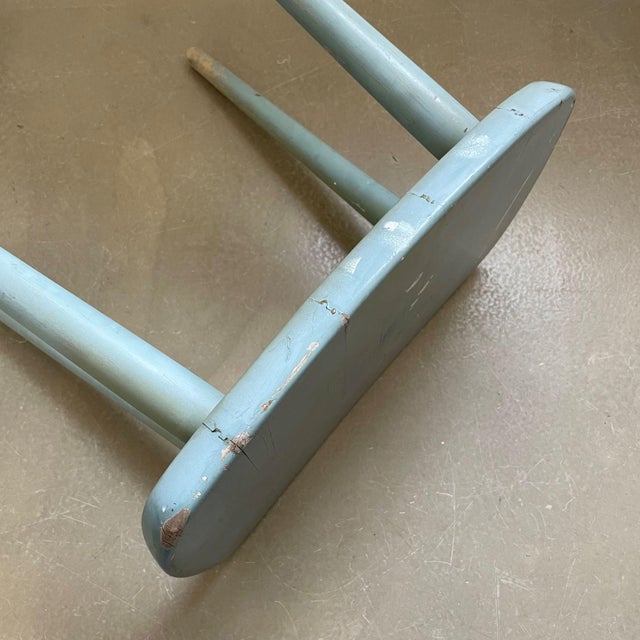 Blue Set of Palle Stools by Yngve Ekström for Stolab, Sweden, 1950s For Sale - Image 8 of 13